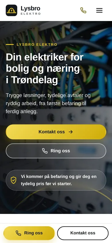 Lysbro Elektro på mobil